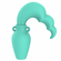 Rechargeable Silicone Mini Vibe Aquarius Light Blue 3.8" Silicone