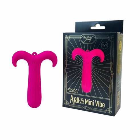 Rechargeable Silicone Mini Vibe Aries Pink 3" Silicone