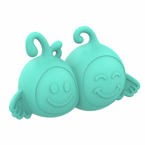 Rechargeable Silicone Mini Vibe Gemini Light Blue 2.1" Silicone