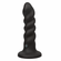 Rechargeable Silicone Rippled Probe Black 6.5" Silicone