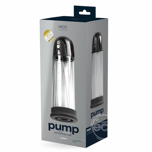 Rechargeable Silicone Vacuum Penis Pump Black One Size