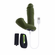 Rechargeable Silicone Vibrating Dildo with Remote Control Green 5" Silicone Remote