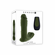 Rechargeable Silicone Vibrating Dildo with Remote Control Green 5" Silicone Remote