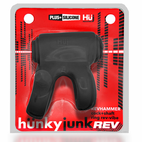 Revhammer Reverb Vibrating Shaft Ring Black One Size TPE/TPR/ABS