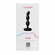 Ridge Rechargeable Silicone Rotating Anal Beads Black 4.9" Silicone App