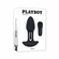 Rim Shot Rechargeable Silicone Anal Plug - Black 4.5"