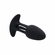 Rim Shot Rechargeable Silicone Anal Plug - Black 4.5"