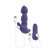 Ring It Rechargeable Silicone Anal Plug with Remote Purple 5.2" Silicone Remote