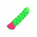 Ripple Rechargeable Silicone Vibrator Green/Pink 4.2" Silicone