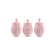 Romantic Rose Rechargeable Silicone Nipple and Clitoral Stimulator with 3 Interchangeable Attachments Pink Silicone