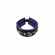 Rouge 3 D-Ring Padded Leather Adjustable Collar Black/Purple Adjustable Leather