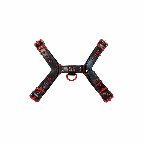 Rouge Leather Harness Black/Red