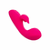 Rumble Duo Rechargeable Silicone Rabbit Vibrator Pink 9" Silicone