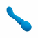 Rumble Wand Rechargeable Silicone Wand Blue 5.5" Silicone