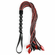 Saffron Braided Flogger Red/Black 24.25" PU