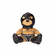 Sal The Slave Stuffed Animal Brown/Black 6.3"