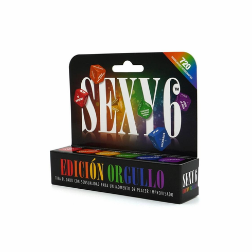 Sexy 6 Pride Edition Couples Dice Game - Spanish Edition