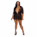 Sheer Black Peignoir Plus Size