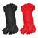 Shibari Bondage Rope Kit -Cotton 2/pk Black/Red
