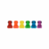 Shot Glasses - 6 pc Set Rainbow 1.5 oz