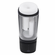 Side Piece Rechargeable Warming Sliding Stroker Black 10.6" TPE/TPR/ABS