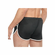 Side Split Mesh Booty Shorts Black
