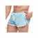 Side Split Mesh Booty Shorts Blue