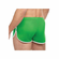 Side Split Mesh Booty Shorts Green