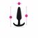 Silicone Anal Plug Black 5" Silicone