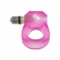 Silicone Cock Ring with LED Pink Ice One Size Silicone