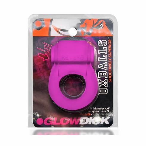 Silicone Cock Ring with LED Pink Ice One Size Silicone