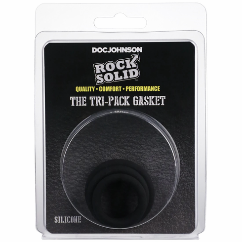 Silicone Gasket Rings - 3/pk Black One Size Silicone