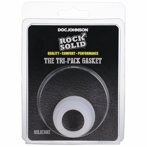Silicone Gasket Rings - 3/pk White One Size Silicone