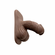 Silicone Packer Dildo Brown 4" Silicone
