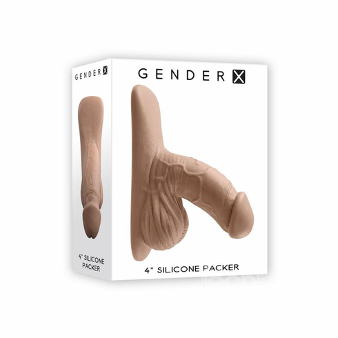 Silicone Packer Dildo Caramel 4" Silicone