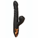 Silicone Rechargeable Heat-Up Spinning Thrusting Rabbit Vibrator  Black 9.7" Silicone