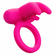 Silicone Rechargeable Triple Clit Flicker Cock Ring Purple One Size Silicone Remote