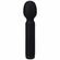 Silicone Rechargeable Wand Massager Black 6.5" Silicone