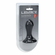 Single Rattle Liquid Silicone Anal Plug  Black S Silicone