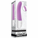 Slip of the Tongue Rechargeable Silicone Vibrator Pink/White 8.3" Silicone