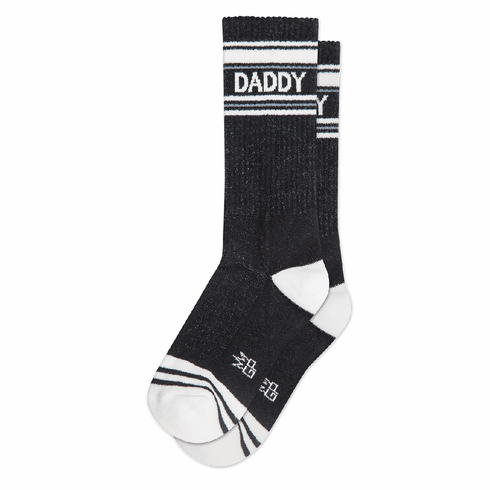 Socks - Daddy Ribbed Black Gym