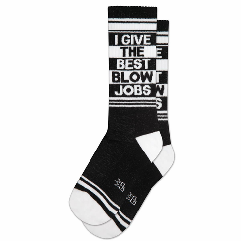 Socks - I Give The Best Blow Jobs Black Gym