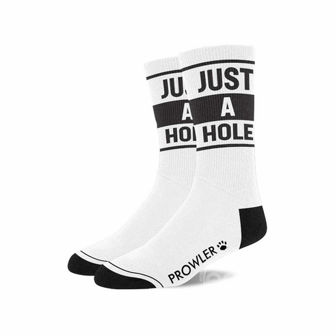 Socks -  Just A Hole  White/Black Gym
