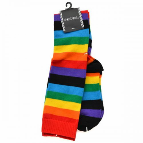 Socks - Knee High Rainbow Knee