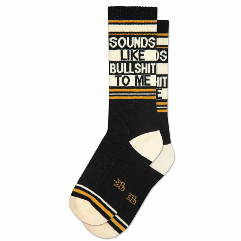 Socks - Sounds Like Bullshit to Me Black Gym