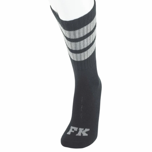 Socks - Sport High Calf Black/Gray Knee