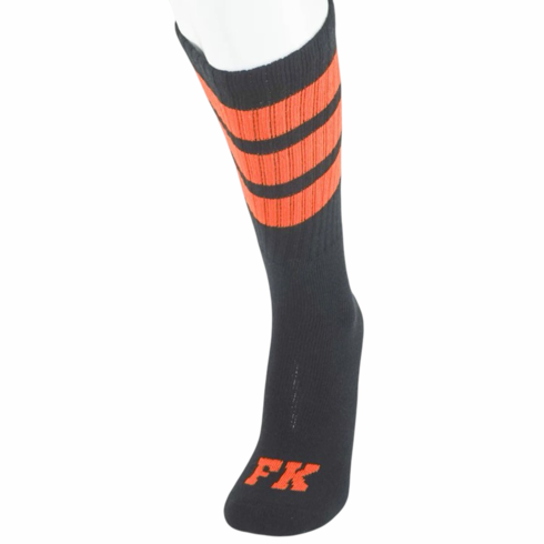 Socks - Sport High Calf Black/Orange Knee