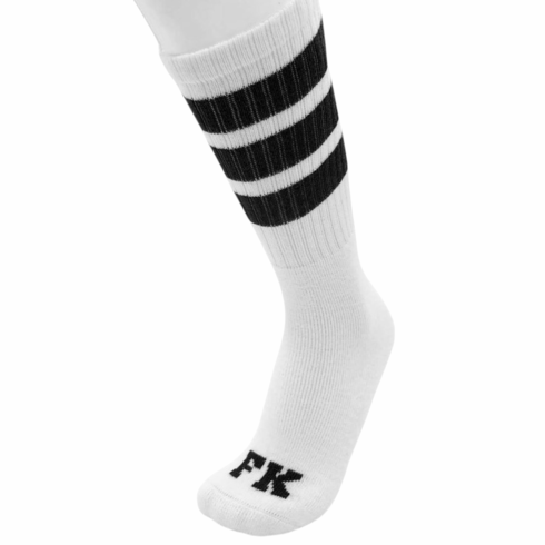 Socks - Sport High Calf White/Black Knee