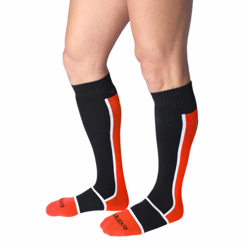 Socks - Take Down Knee High Red Knee