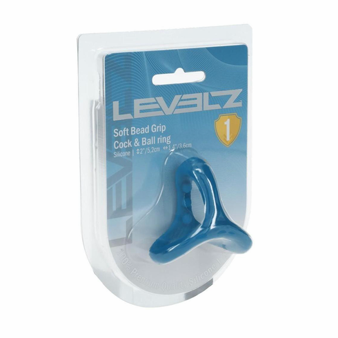 Soft Bead Grip Silicone Cock & Ball Ring Teal One Size Silicone